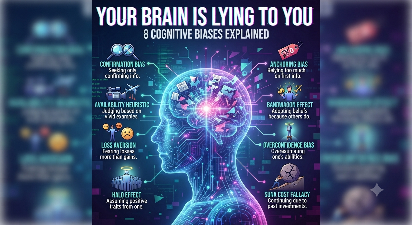 Your Brain Is Lying to You: 8 Cognitive Biases Explained
