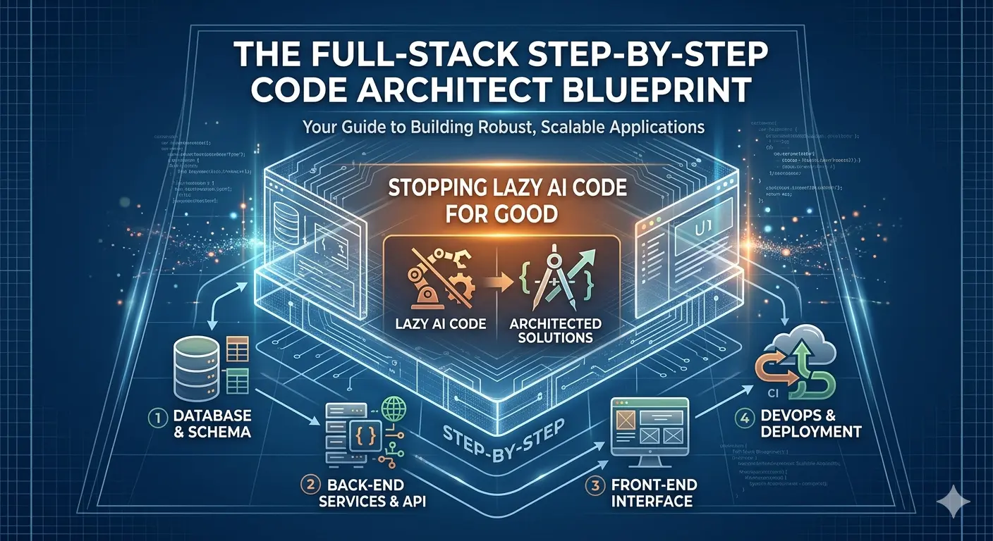 The Full-Stack Step-by-Step Code Architect Blueprint: Stopping Lazy AI Code for Good