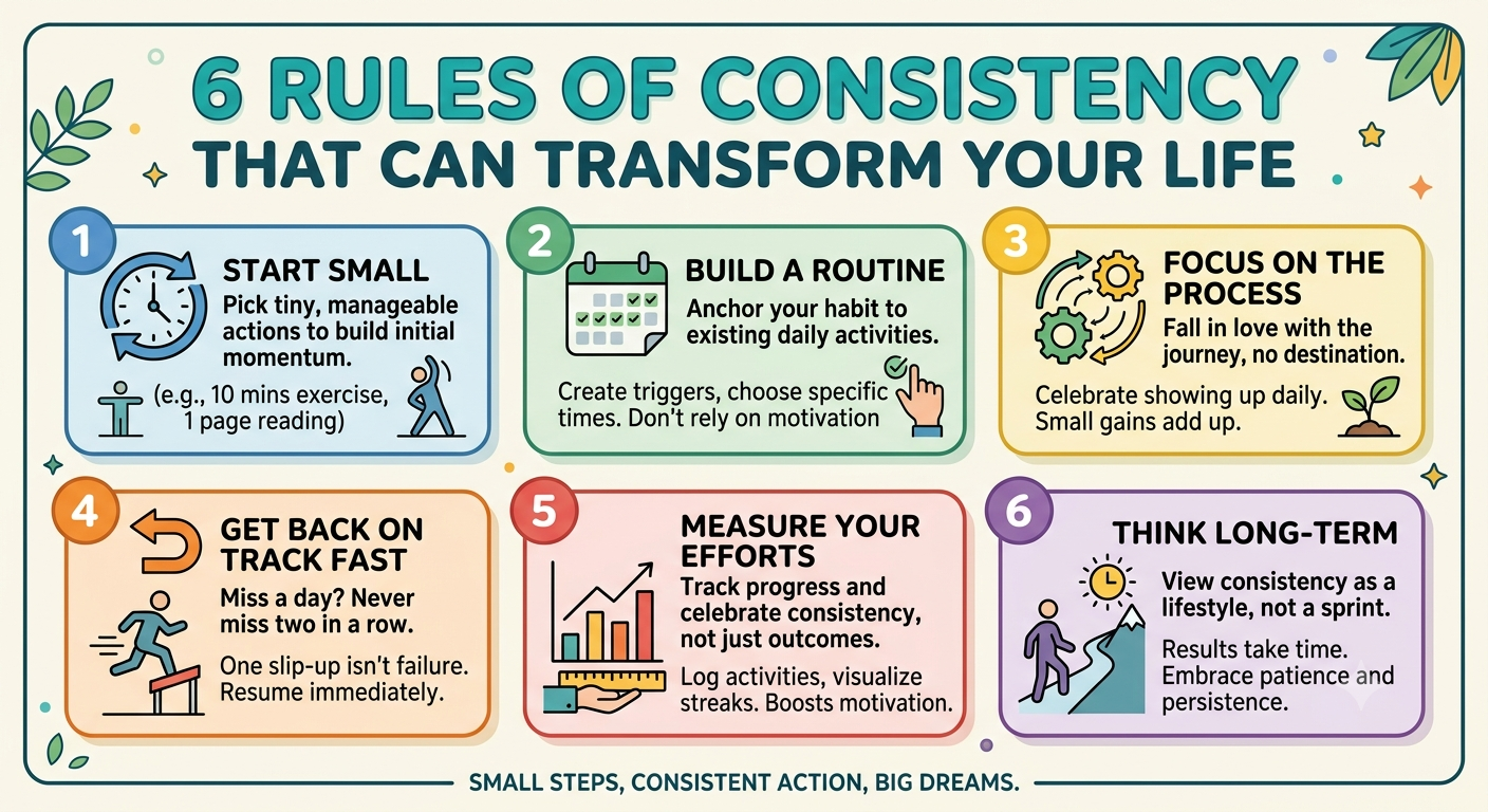 Stop Starting Over: 6 Brutally Honest Rules of Consistency."